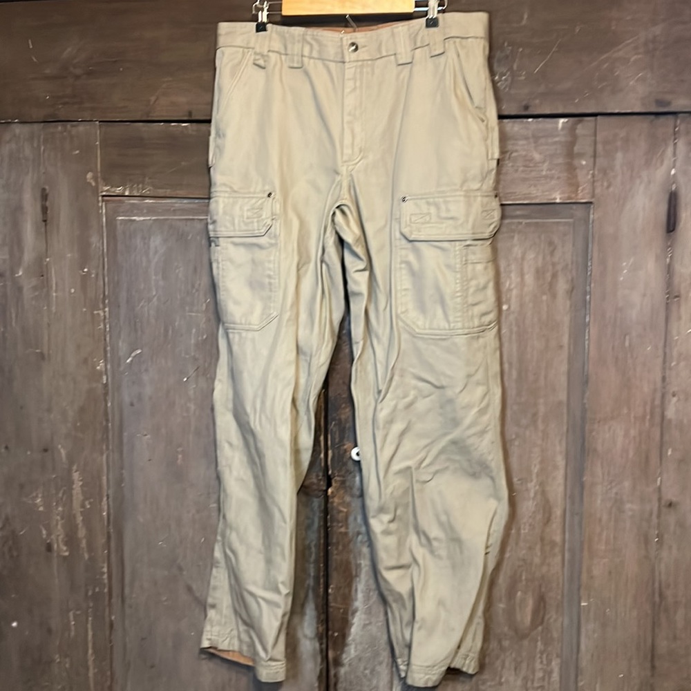 DULUTH tan cargo relaxed fit men’s size 38x36